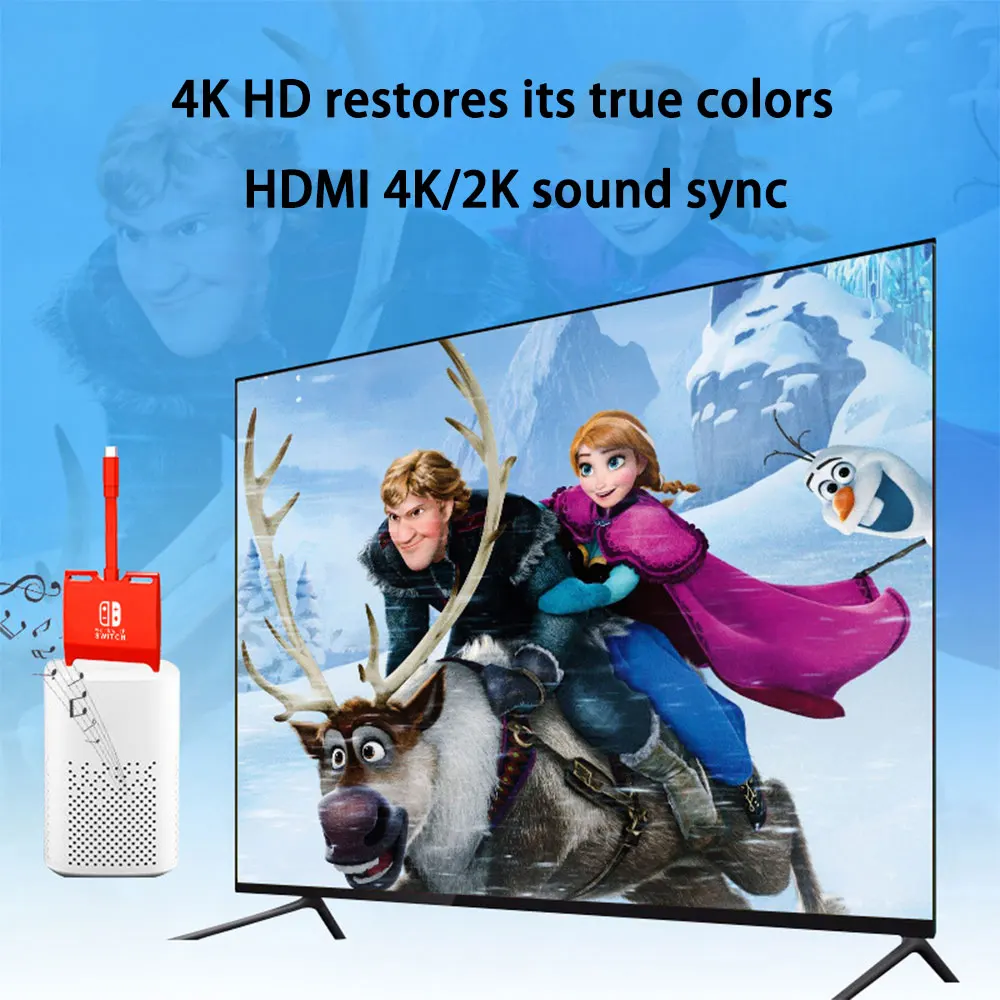 Interruptor Doca de tv para Nintendo Switch Hub Docking Station Portátil Usb c para 4k Hdmi-compatível com Usb 3.0 Hub para Macbook Pro - Imagem 5