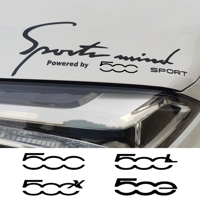 Fiat 500 Abarth Sports Mind Light Brow Stickers Decal