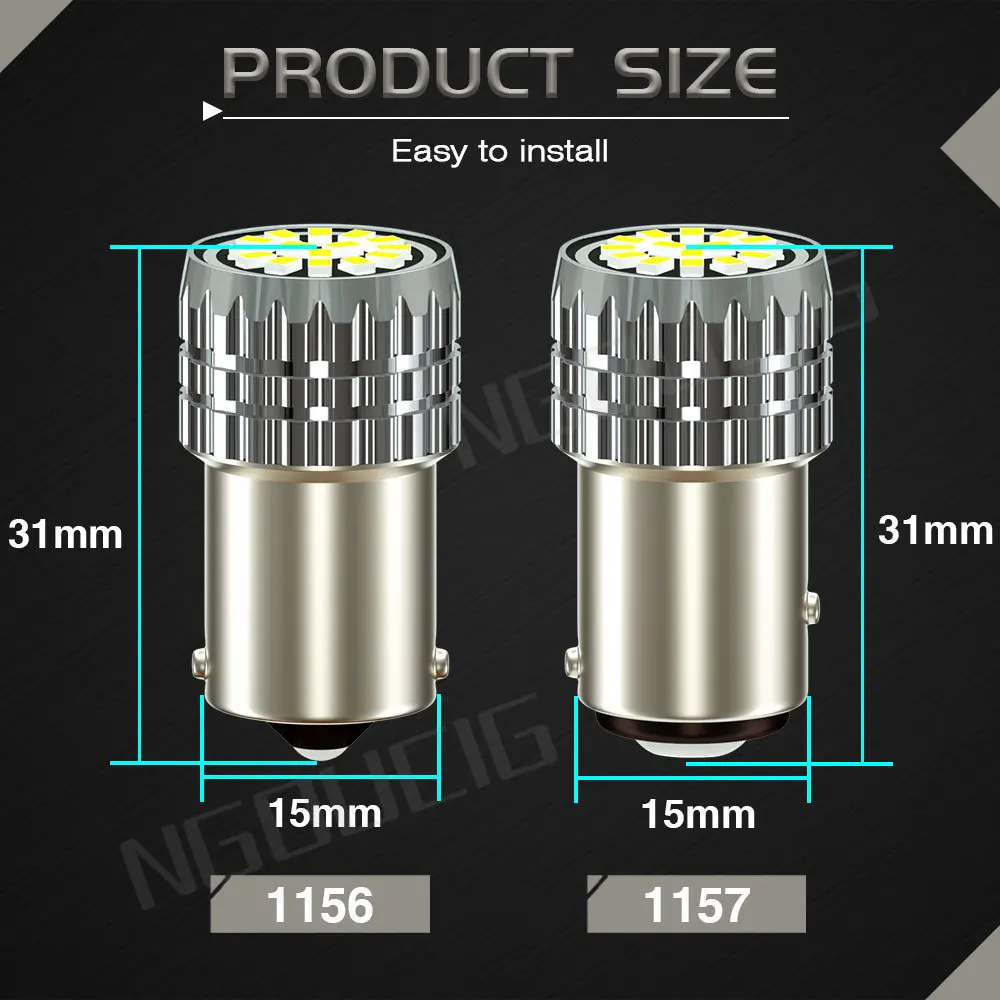 NGOUCIG 1157 BAY15D 극ũ  1156 LED , ڵ , R5W, R10W, BA15S, P21W, P21, 5W, 2016  õ,   , 12V, 1 