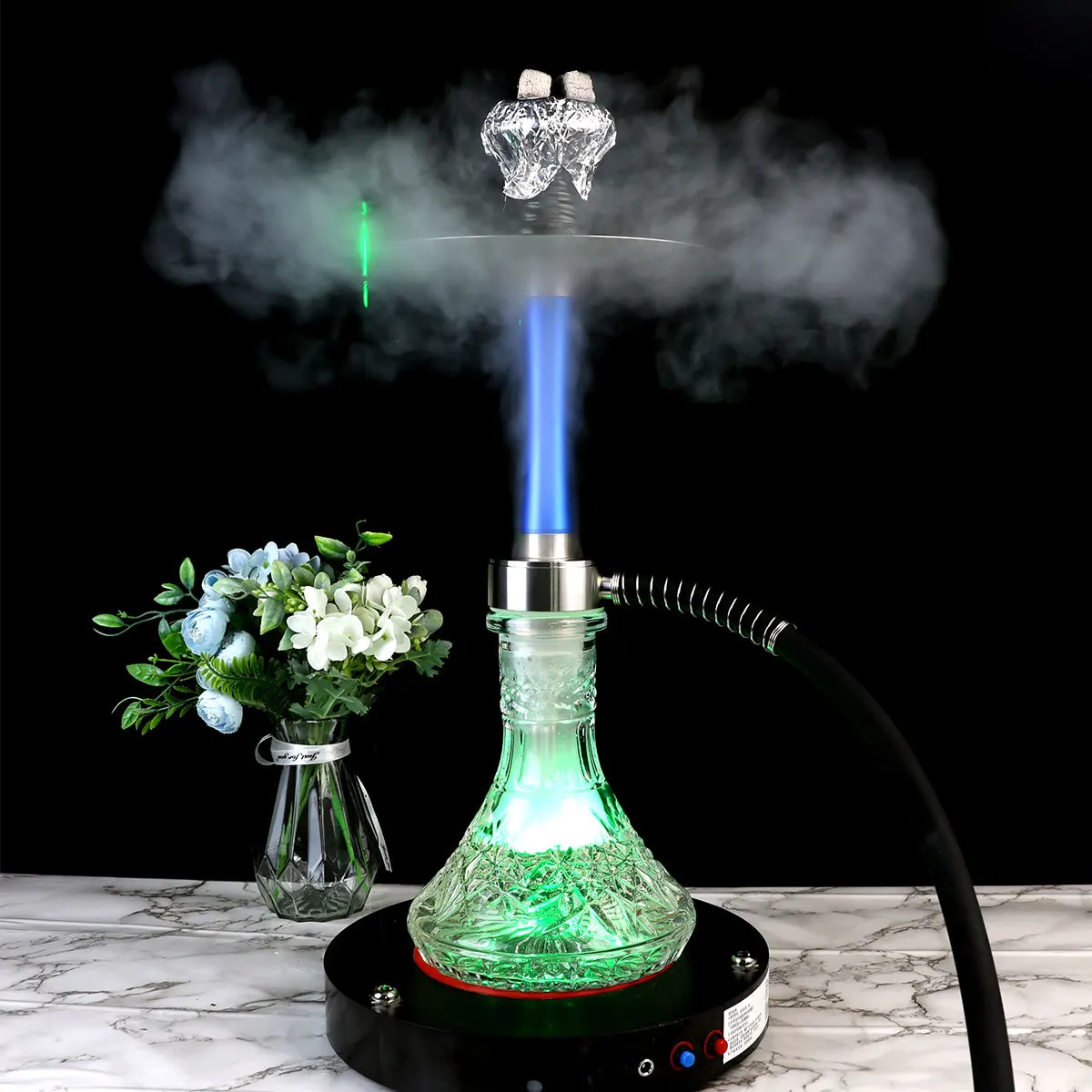 Shisha Hookah Set Double Hose Aluminum Alloy Shisha Hookah Hookah