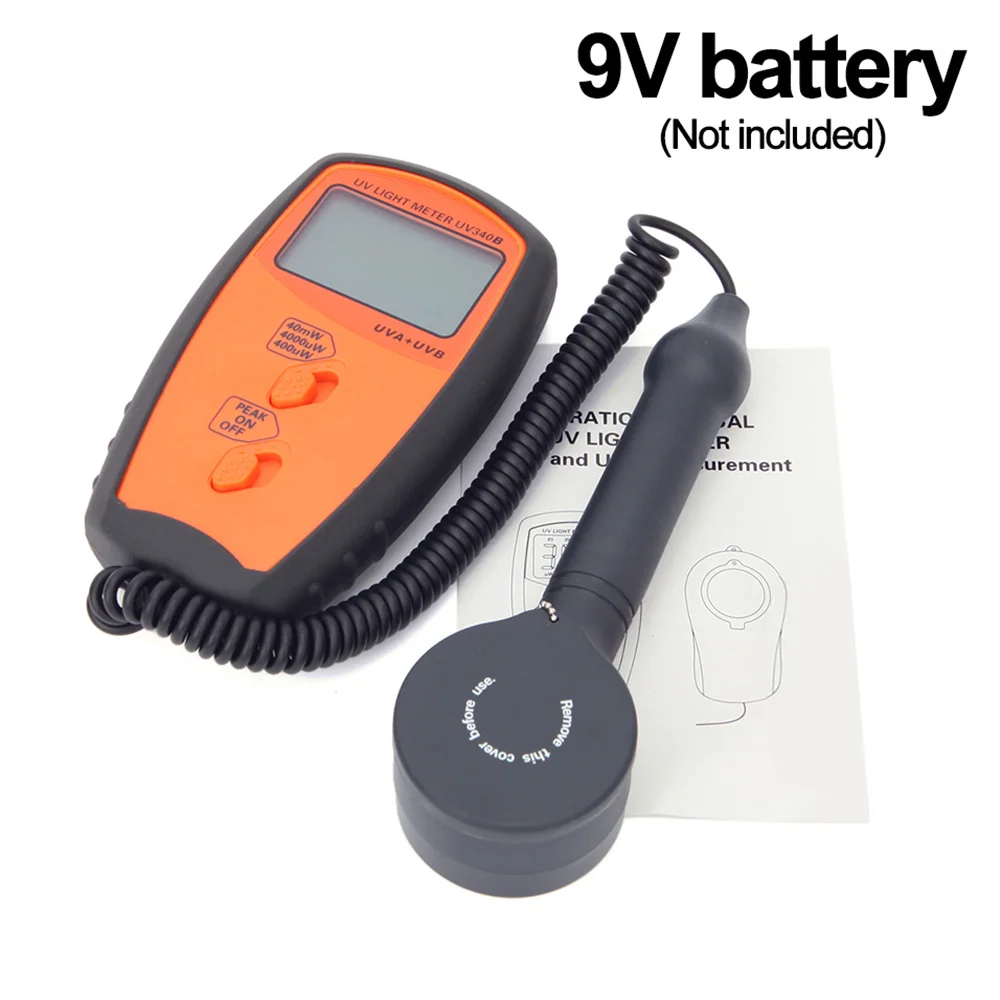 LEERCHUANG UV Radiometers Portable Ultraviolet Radiation Detector Ultraviolet Meter LCD Radiometer Tester Protective Testing 2