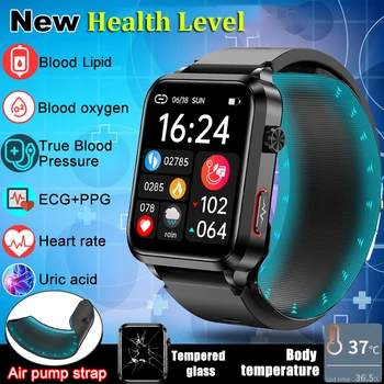 Nuovo Smartwatch 2026 con Airbag, Pompa d'Aria, ECG, Misurazione Accurata della Pressione Sanguigna, Monitoraggio Salute, Acido Urico e Lipidi nel Sangue