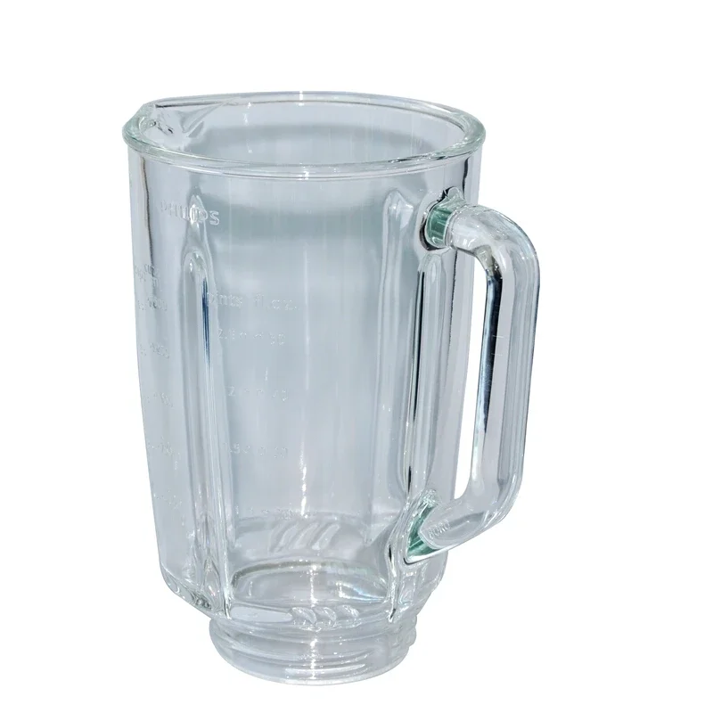 Blender Jar Glass Cup Suitable for PHILIPS HR2095 HR2093 HR2096 HR2195 HR2196 Blender Spare Parts Accessories Replacement