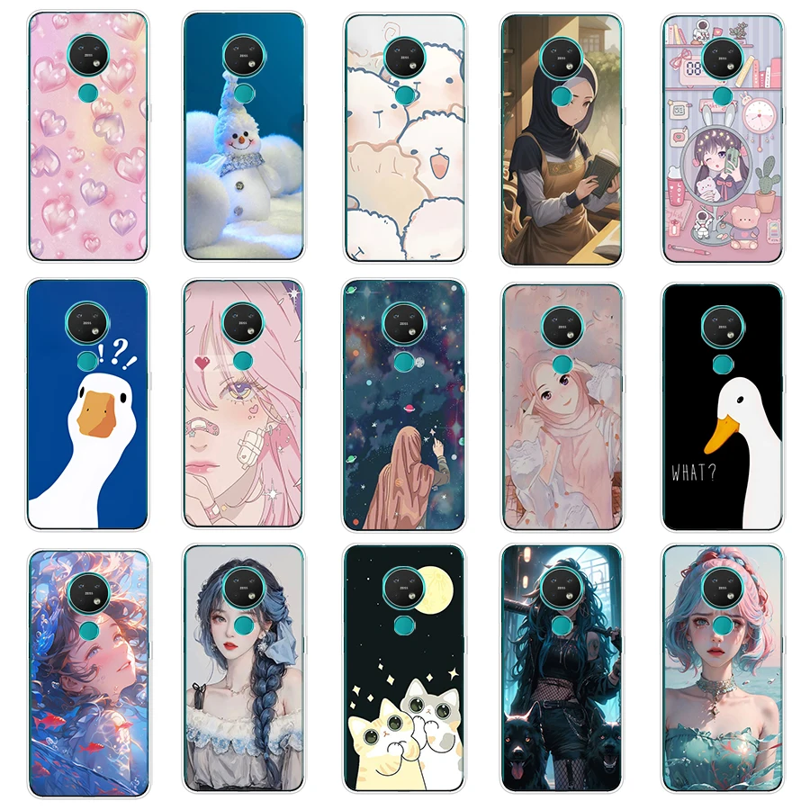 1 Per Nokia 5.4/7.2/Nokia 6/Nokia 7/Nokia 230 Custodia Tpu Custodia Protettiva In Silicone Morbido