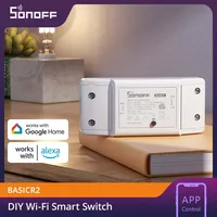 SONOFF BASIC R2 Smart Home Controller Module Voice Control Sync Status Home Assistant Google Home Smart Scene via eWeLink APP 1