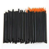 Durable 100Pcs Beauty Makeup Eyeliner Brushes With Cap Make Up Brush Disposable Eyeliner Brush 1