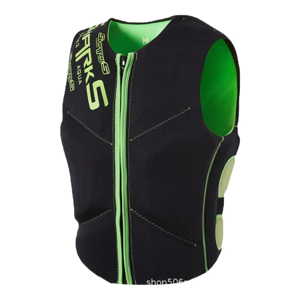 Neoprene Life Jacket for Adult, Super Buoyancy, Surf Raft, Kayak, Fishing Jet Ski, Water Sport, Swimming Rescue