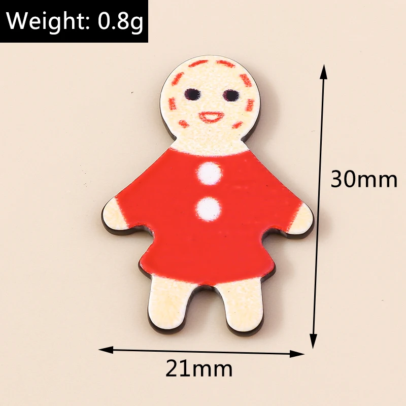 Leslie Mix 10/20/30 Stück neue Frohe Weihnachten Charms Harz Flatback Cabochons für DIY Schmuckherstellung Ohrringe Halskette Zubehör – Detail 26