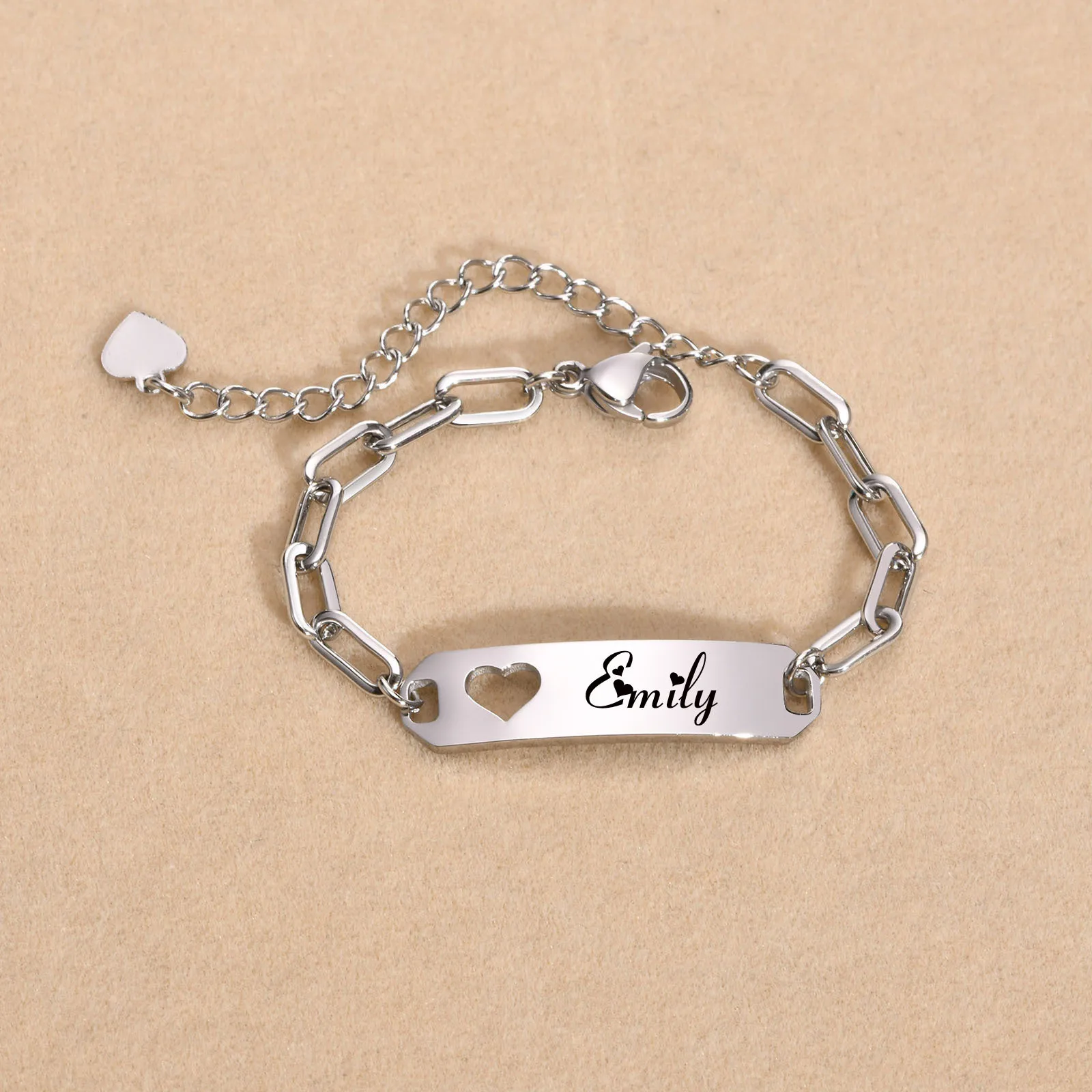Pulsera De Acero Inoxidable Con Grabado De La Amis... - Grandado