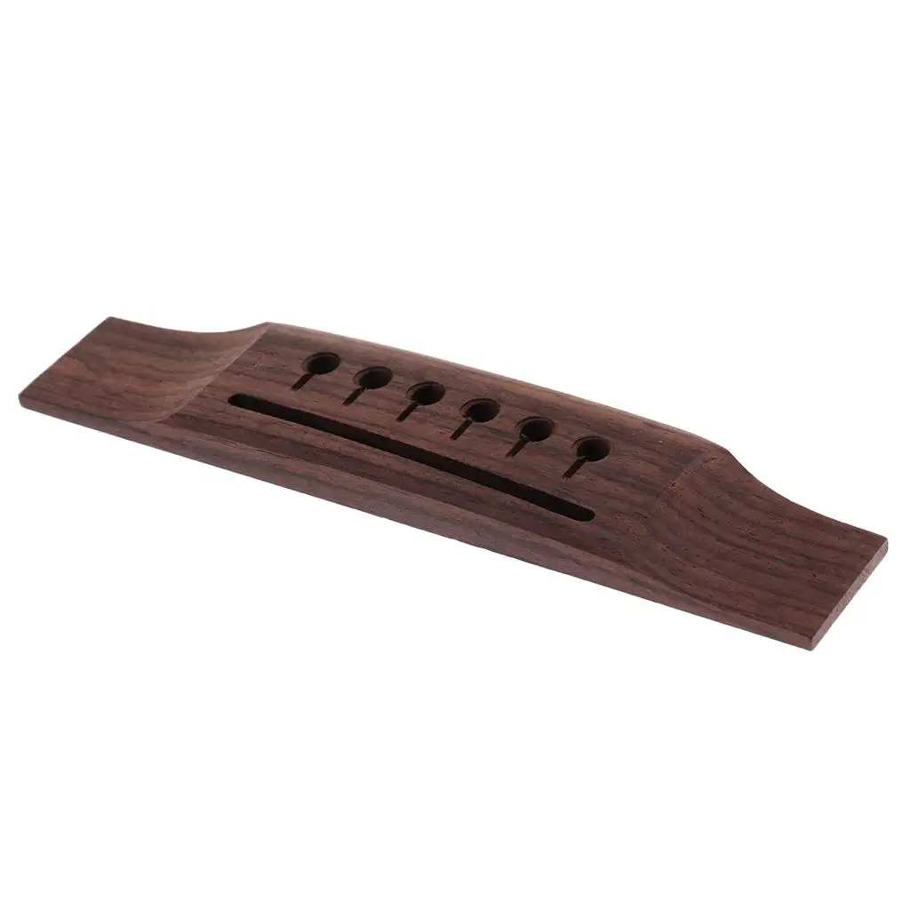 Wood Acoustic Guitar Bridge 6 String Saddle Rosewood Accessory for Classic Folk Guitar Construction Tools
