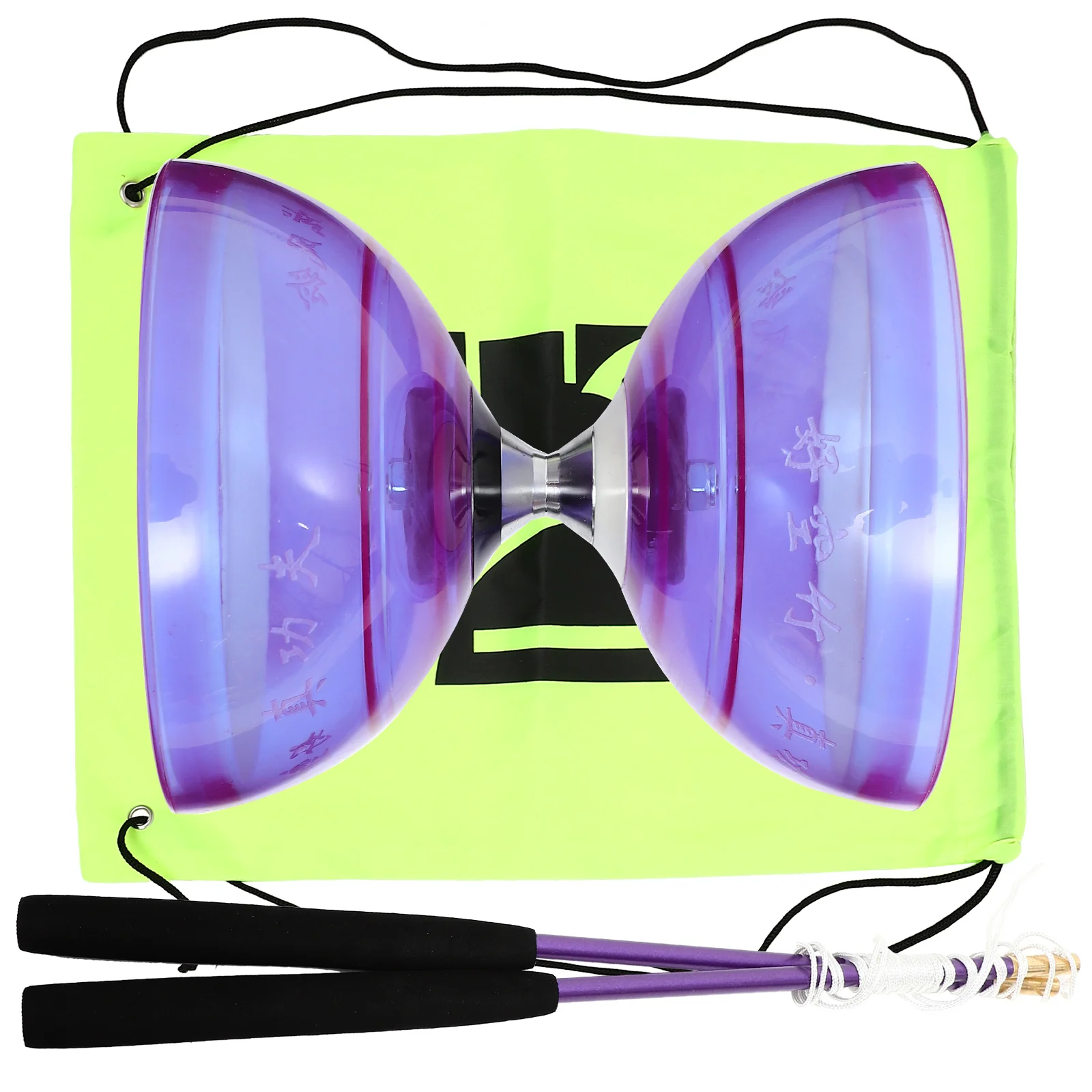 Balls Baby Toys Diabolo Fitness Equipment Double-end Head Professional Juggling Tape Football diabolo toy