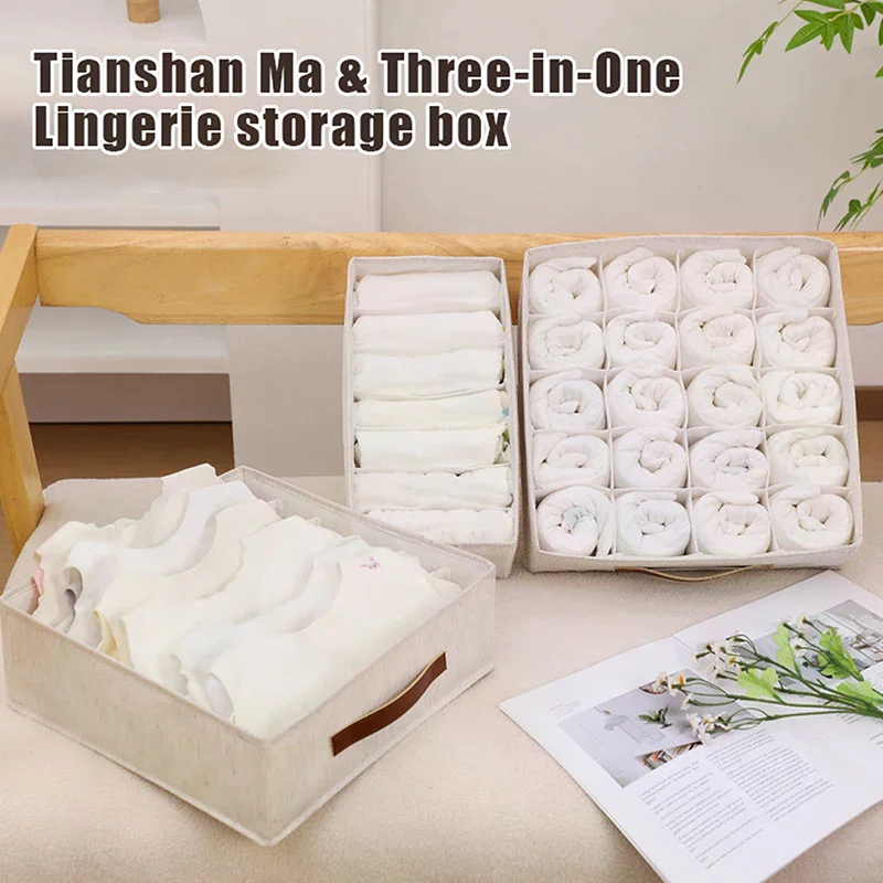 Underwear Cabinet Drawer Organizer Socks Clothing Storage Box Wardrobe Organizer Clothes Ties Pants Bra Socks Storage Organizers