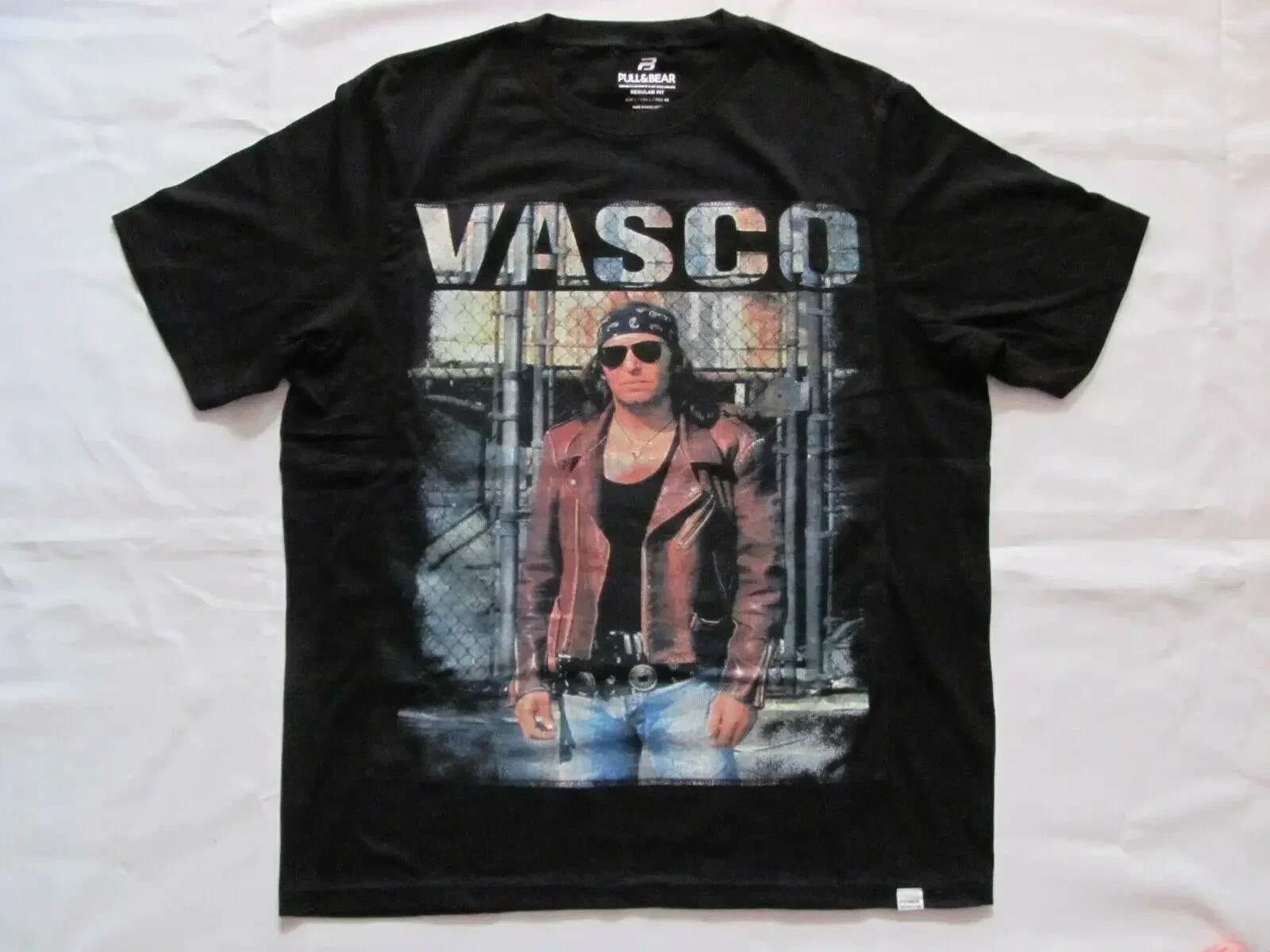 Vasco Rossi-T-Shirt Custom Vintage Material Textiles Original 19932024 Marchio Di Alta Qualità Casual