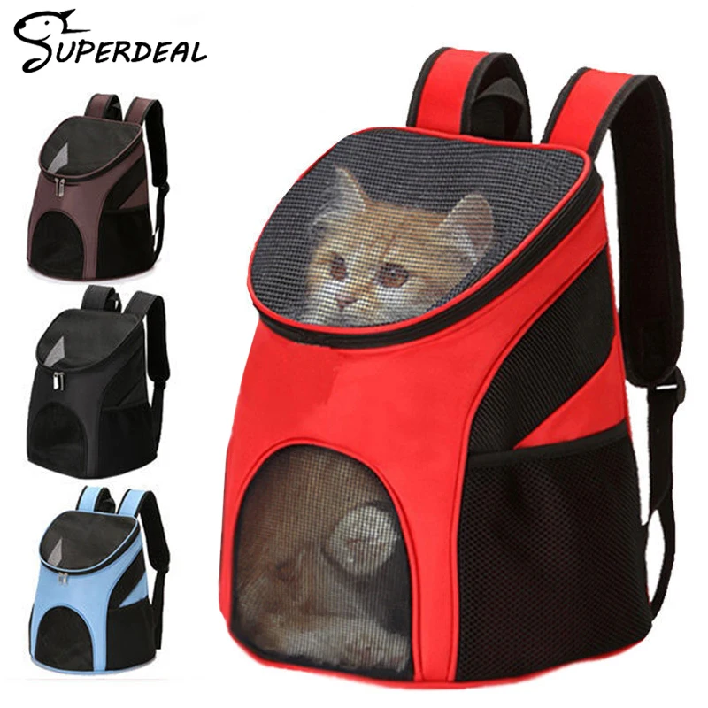 

Сумка-переноска для домашних животных, рюкзак с двумя лямками для маленьких собак и кошек