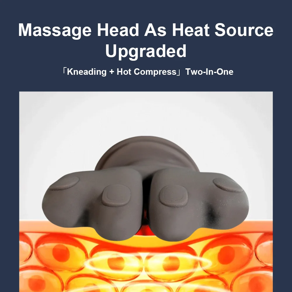 Shoulder and Neck Massager Red Light Heating Back Shoulder Massager for Muscle Home Relaxation Heated Massage Shawl Relief Pain
