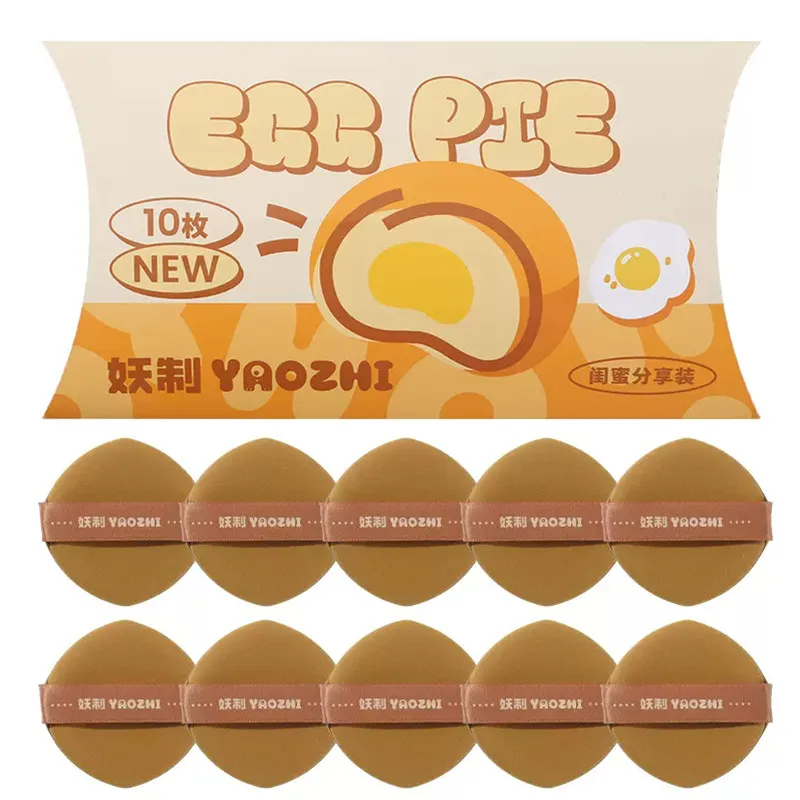 YAOZHI 10PCS Air Cushion Foundation Sponges Concealer Blush Puff Soft Do Not Eat Powder Makeup Blender Applicator Wet Dry Use