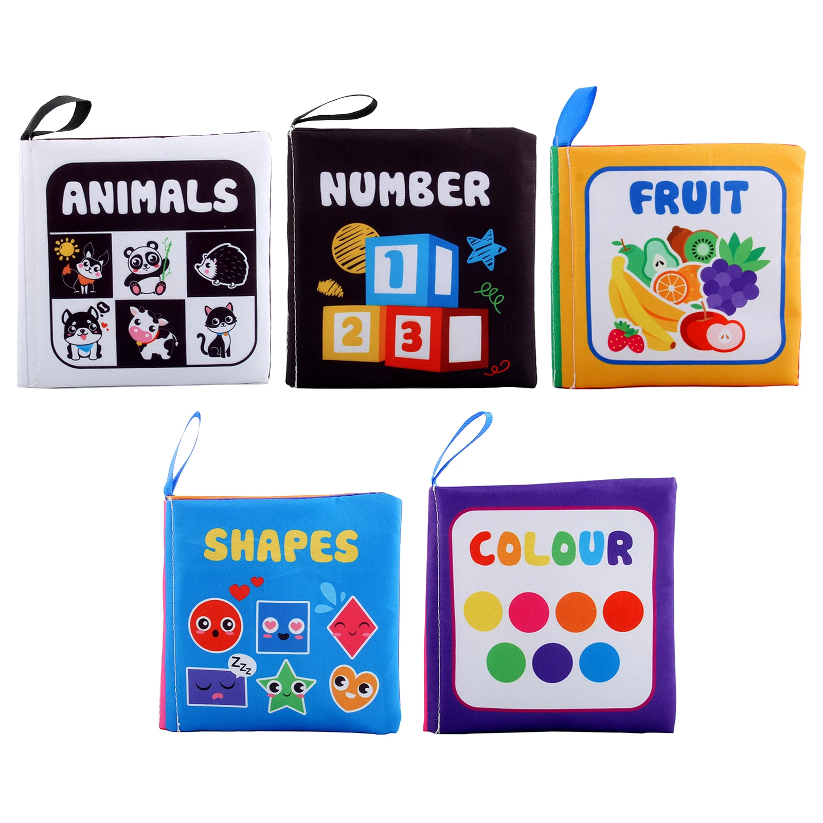 

Cloth Books Waterproof Early Development Activity Toys for Babies 0 3 6 to 12 Months Crinkle Books