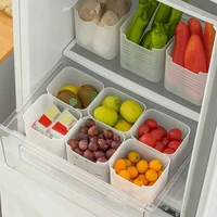 Boîte de rangement des aliments frais pour réfrigérateur, porte latérale du réfrigérateur, étui alimentaire pour fruits, légumes et épices, boîtes de rangement d'évaluation de cuisine 5