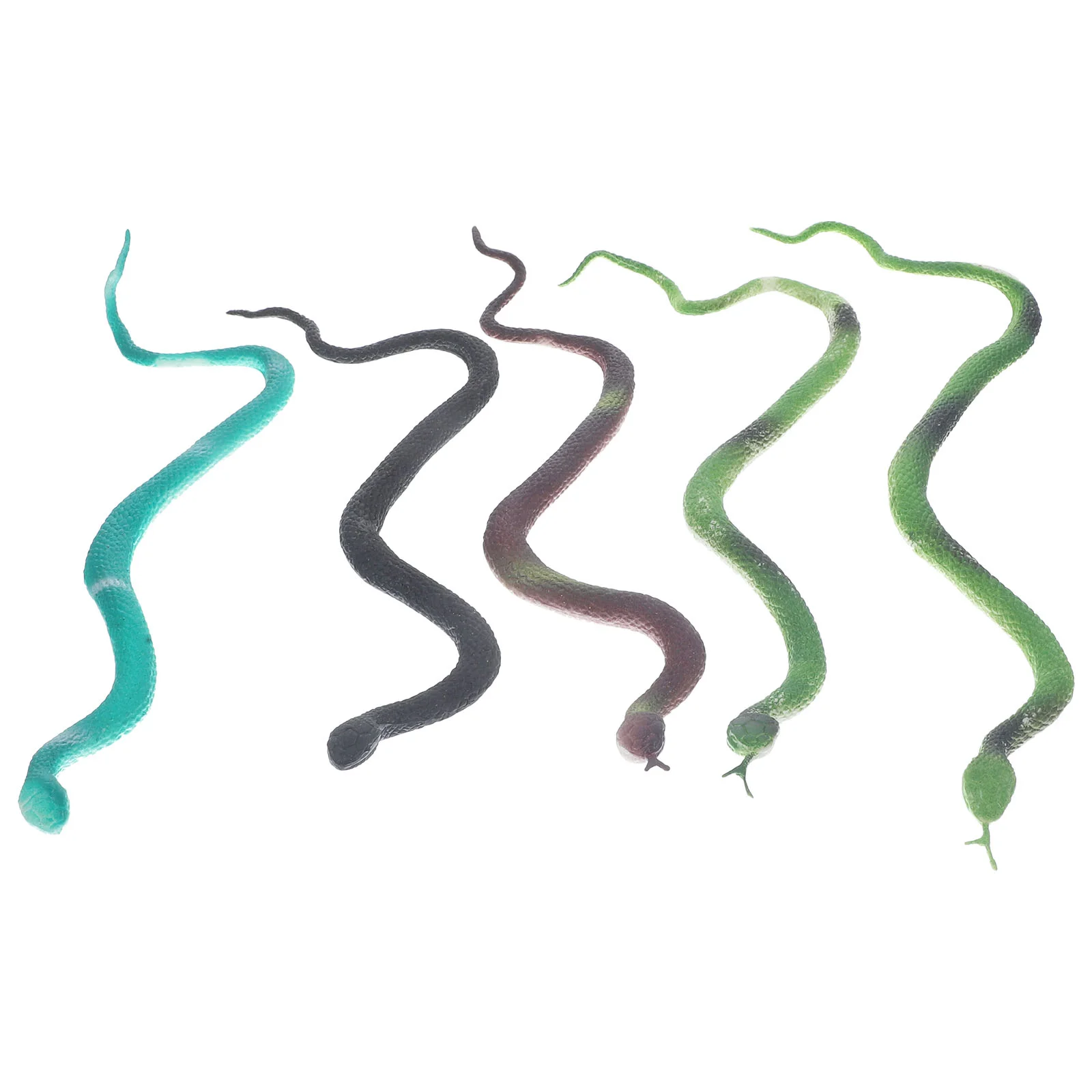 5 Pcs Prank Snake Toy Toys Fake Forest Snakes Faux Rubber Prop Artificial Props