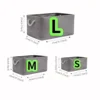 Sundries Storage Basket Linen Fabric Sorting Basket Foldable Wardrobe Storage Box for Living Room Bedroom Baby Toys Organizer 2