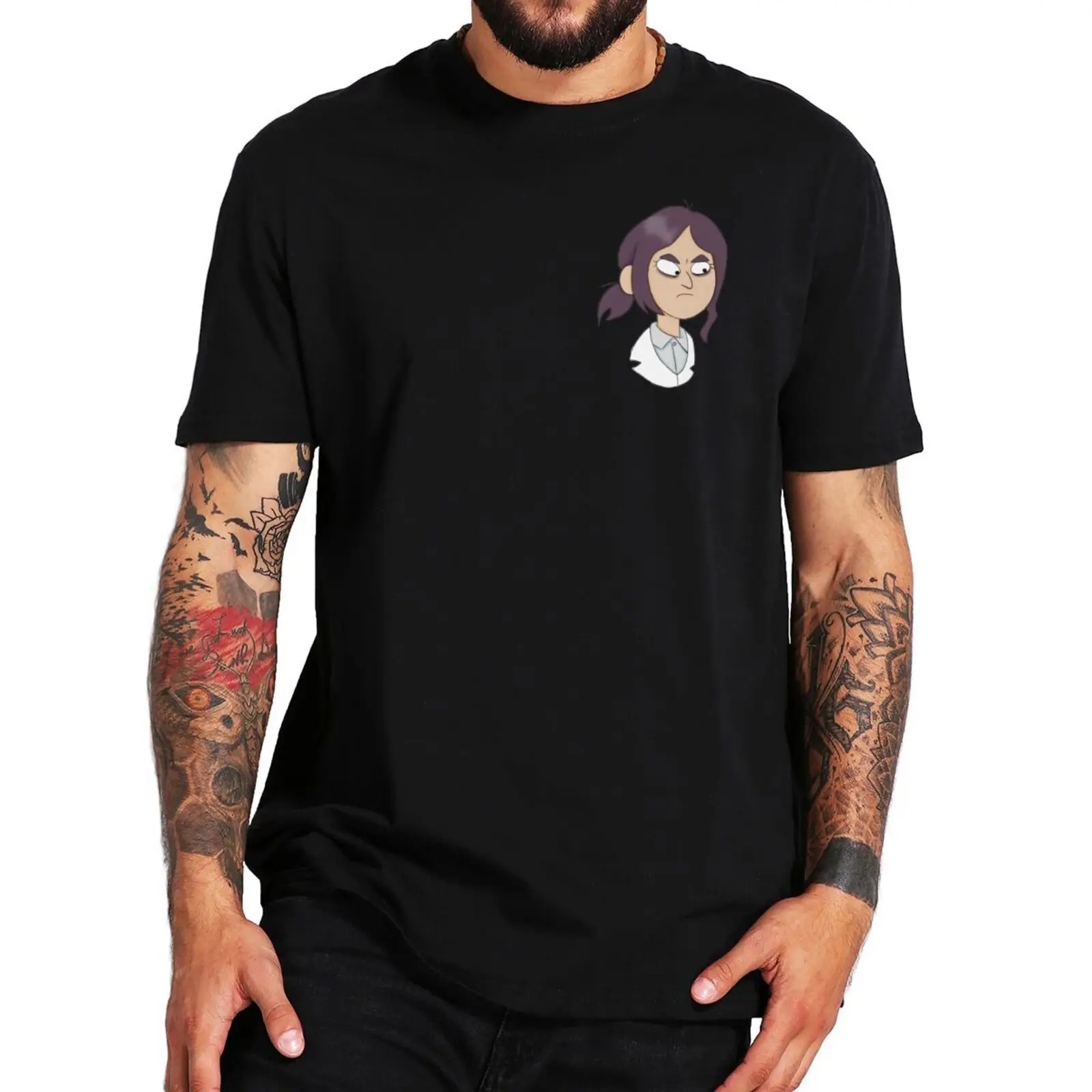 

Inside Job Anime T Shirt Adult Animated TV Series Fans Tee Tops 100% Cotton Unisex Soft Casual O-neck T-shirts EU Size