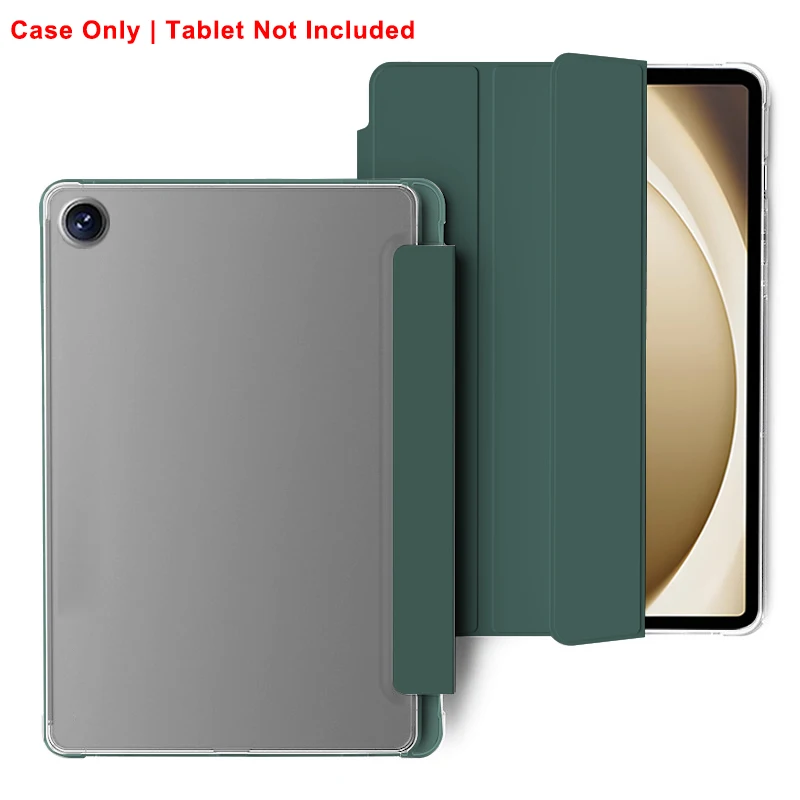 Crystal Clear Tablet Case with Pen Slot and Magnetic Stand
