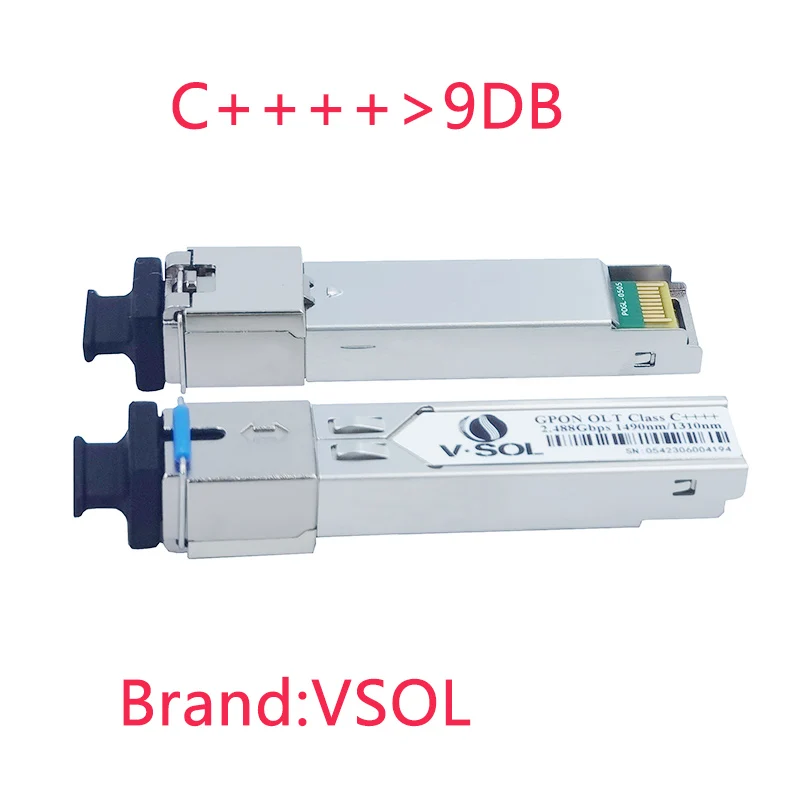 VSOL GPON OLT C+++ 20KM 7DB 8DB 9DB PON module SFP Modules SC port 1490/1310 Compatible With ZTE fiberhome