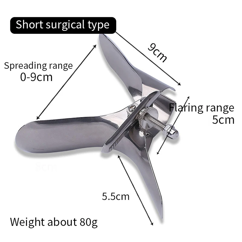 Metal Vaginal Dilators, Duck Billed Stainless Steel Gynecological Instruments, Vaginal Anal Dilators, Adult Enema Products