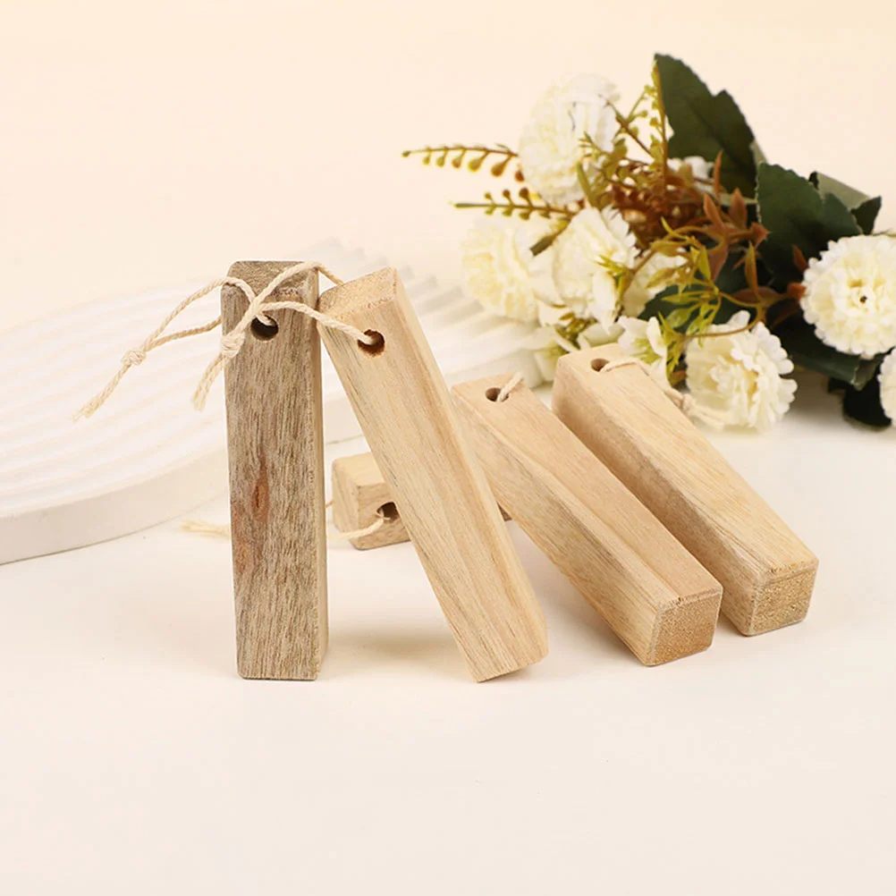 

10 Pcs Drawer Sticks Wood Blocks for Closet Clothing Storage Blank Strips