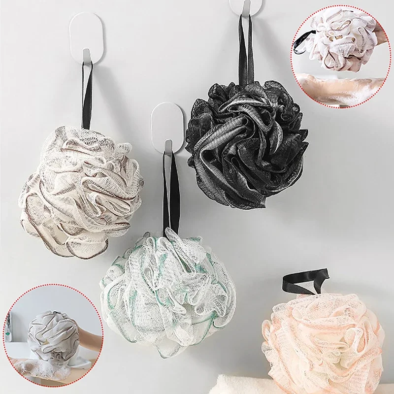 1Pc Large Bath Ball Rich Bubble Bath Towel Scrubber Body Cleaning Mesh Shower Wash Sponge Bathroom Accessories