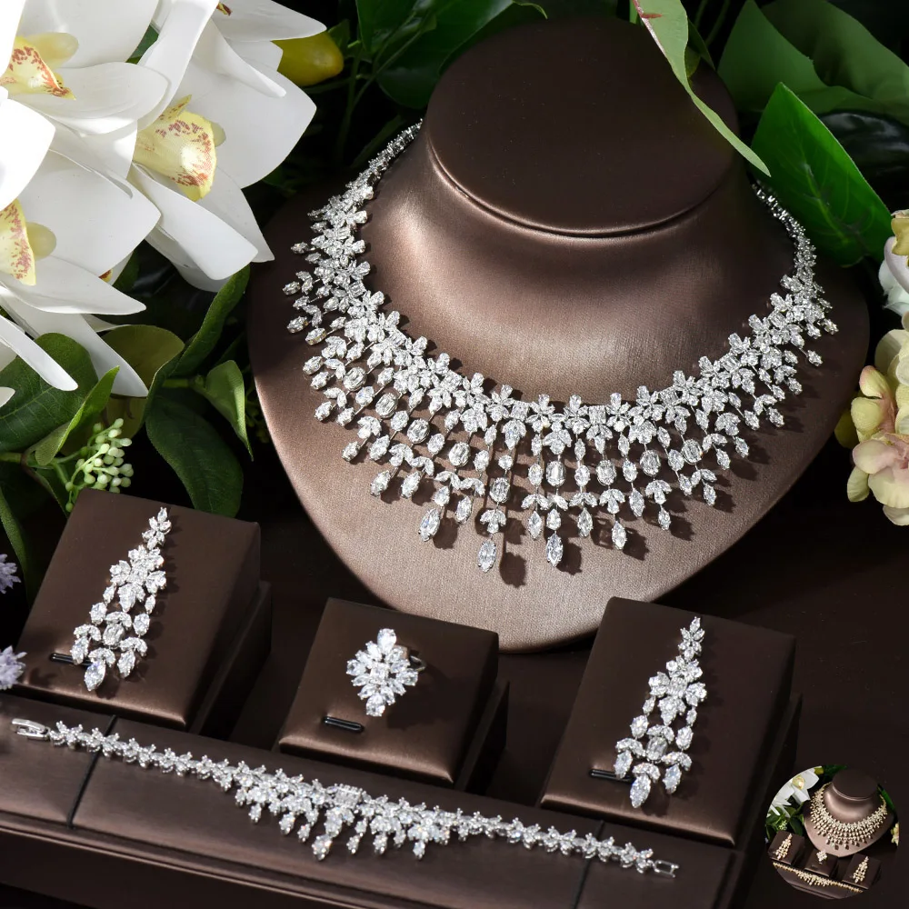 Hybrid African CZ Wedding Jewelry Set