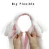 Bunny Ear Moving Headband Funny Cute Rabbit Ear Plush Headband Move Toys Kids Cosplay Party Hearwear Decorations for Women Girls 5