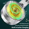 Pressurized Shower Head 360 Degree Water Saving Rotation Turbo Propeller Fan Bathroom Accessories 3