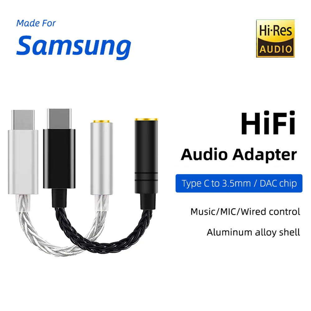 USB Type C to 3.5mm Audio Jack Headphone Adapter