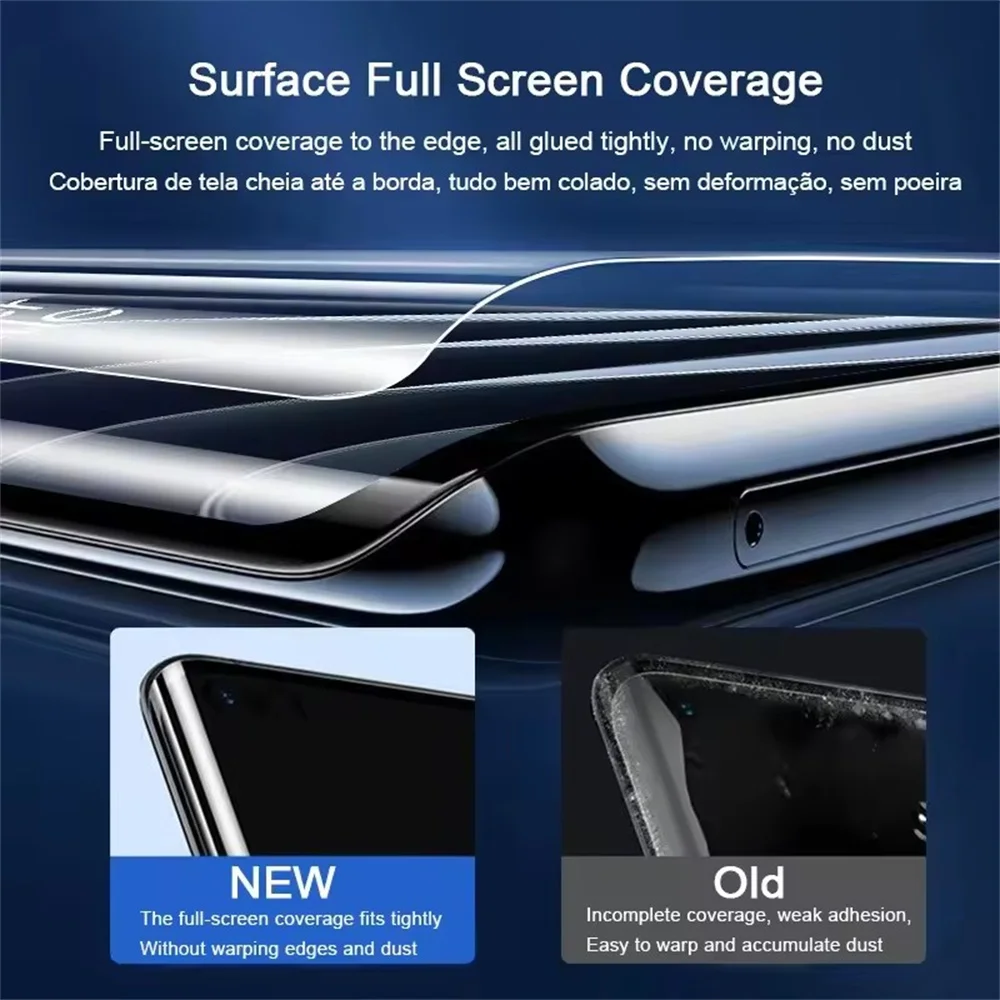4-Pack Soft Hydrogel Film Screen Protectors
