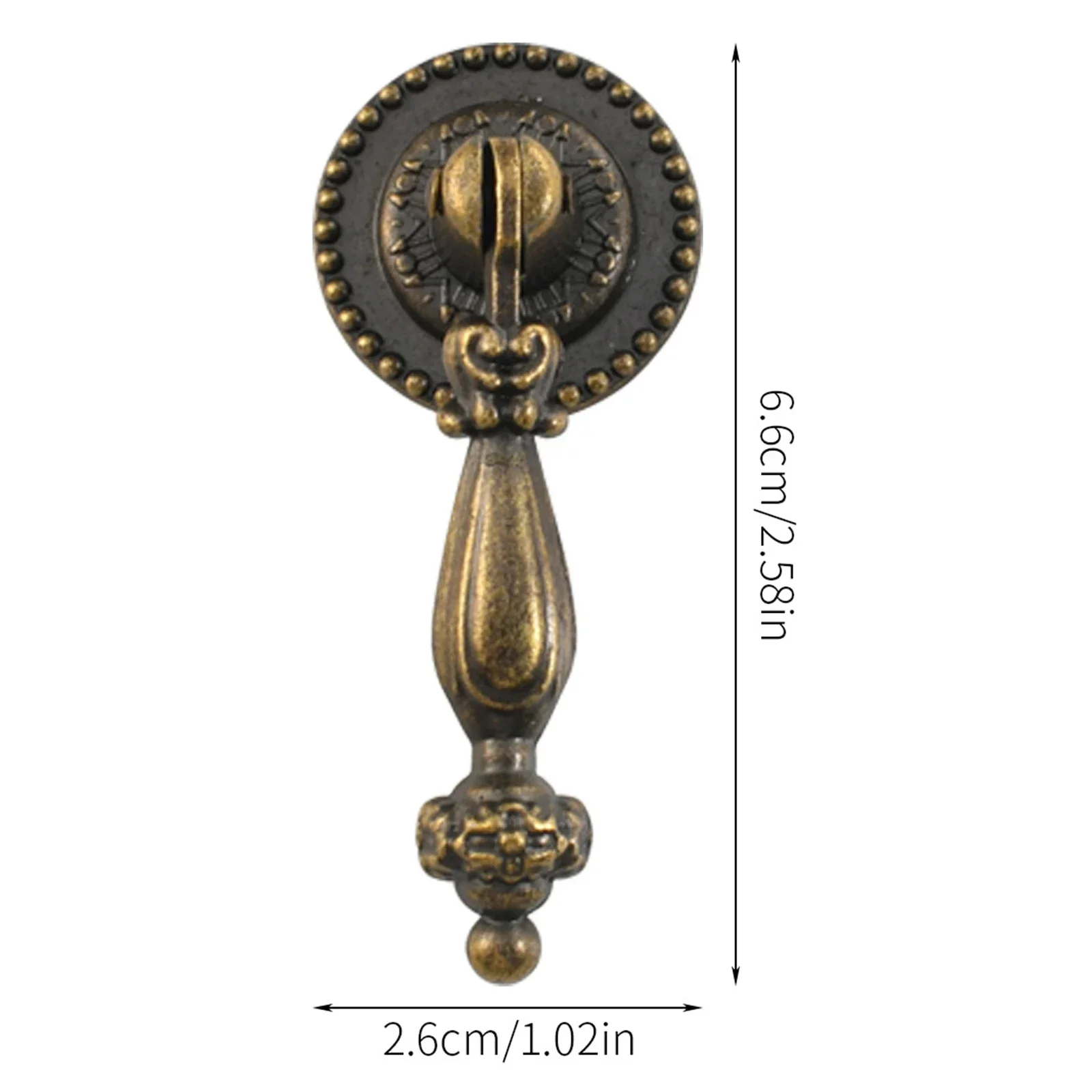 Kitchen Drawer Handles Shoe Cabinet Drawer Knobs Antique Bronze Antique European Classical Old-fashioned Zinc Alloy Handle