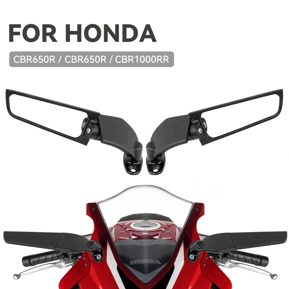 혼다 CBR1000XX VFR1200XF 900RR 929RR 954RR 용 오토바이 미러, 조정 가능한 회전 백미러