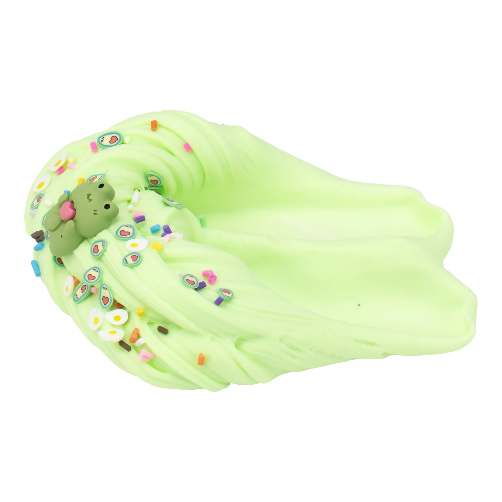 Frog Butter Slime Set - Fluffy Scented Slime for Kids, Ideal Party Favor and Christmas Gift, Putty Complete with Slime Charms, 6