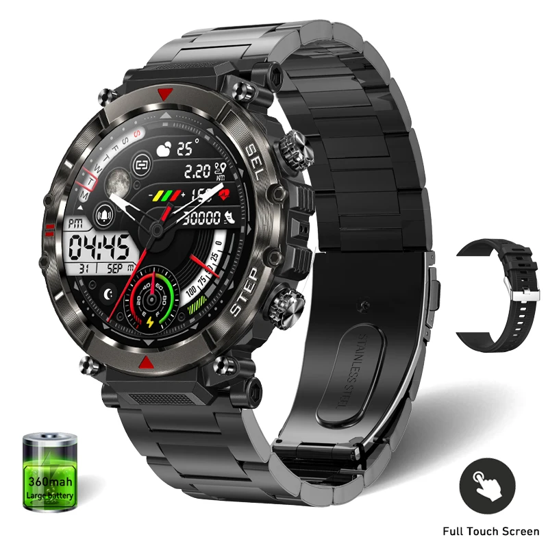 HENLSON Reloj Inteligente Hombre, 1.39 HD 360 * 360 Smartwatch Hombre con  Llamadas Bluetooth, Smartwatch con 107 Deportes Modos y Oxígeno en  Sangre/Podómetro/Presión Arterial,para Android iOS : : Electrónica