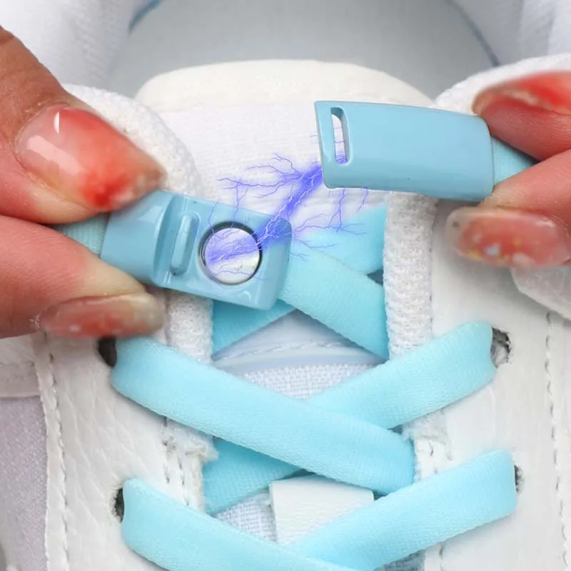 

Magnetic buckle Elastic shoelaces sneakers No Tie Shoe laces children adult secure fast Lazy people shoelace Shoe accessories