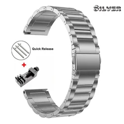 Premium Titanium Metal Watch Band Strap - Sleek and Durable Watchband Bracelet - Huawei Watch3Pro (Titanium Silver 1)
