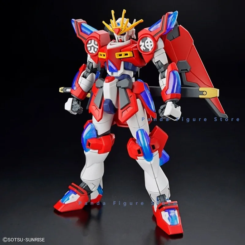 재고 반다이 HG 1/144 빌드 버닝 건담 메타버스 액션 피규어, GUNPLA 소년 장난감, 메카 모델 선물 조립 키트