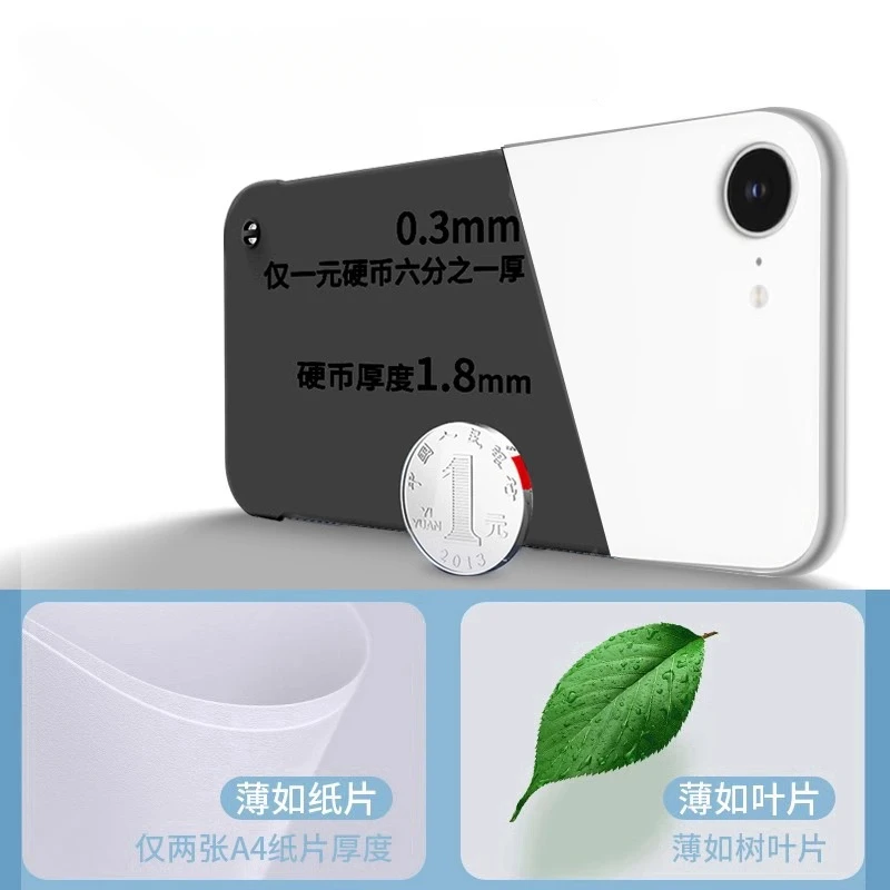 Ultra-Thin Frameless Matte Phone Case - Hard PC Protective Back Cover Shell