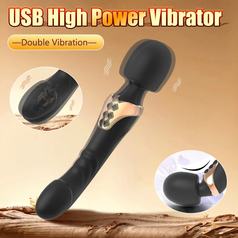 Powerful AV Magic Wand Dildo Vibrator Clitoris Stimulator Vagina Massager G Spot Masturbator Adult Sex Toys for Women