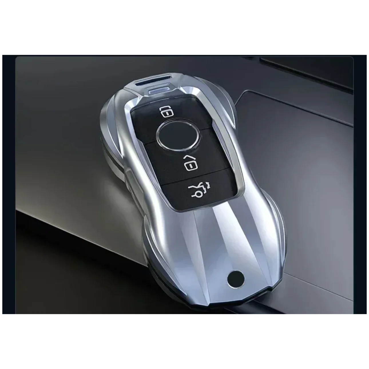 Modische Legierung Autoschlüssel-Hülle mit Kette für Mercedes Benz CE ABS Klasse GLE GLA GLB GLC GLS AMG W176 W177 203 204 205 – Detail 13