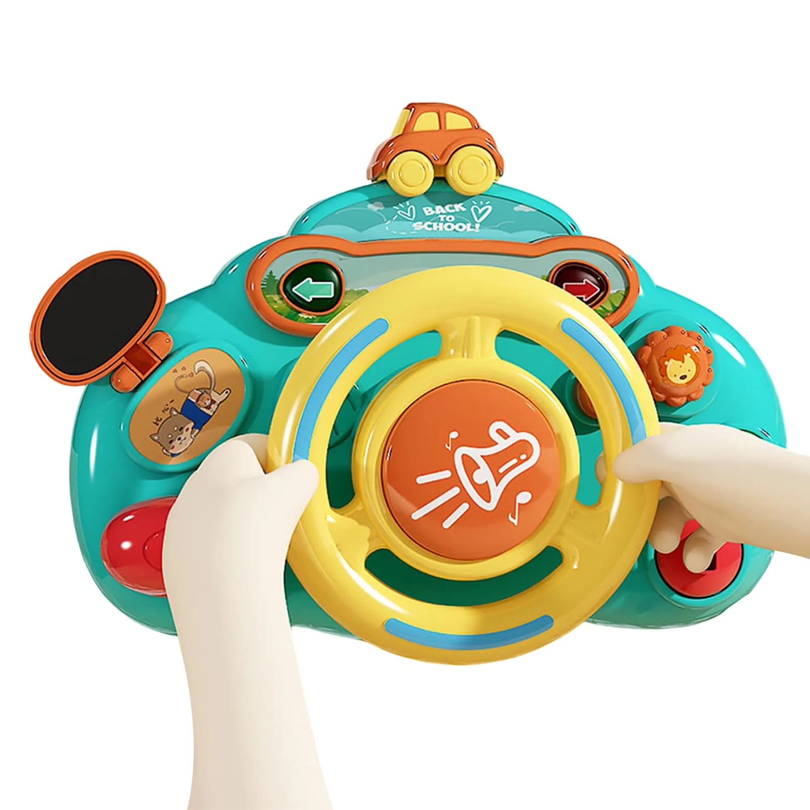 

Simulated Driving Steering Wheel Toy Educational Simulated Musical Pretend Play Driving Toy for Kids Boy Girl Birthday Gifts