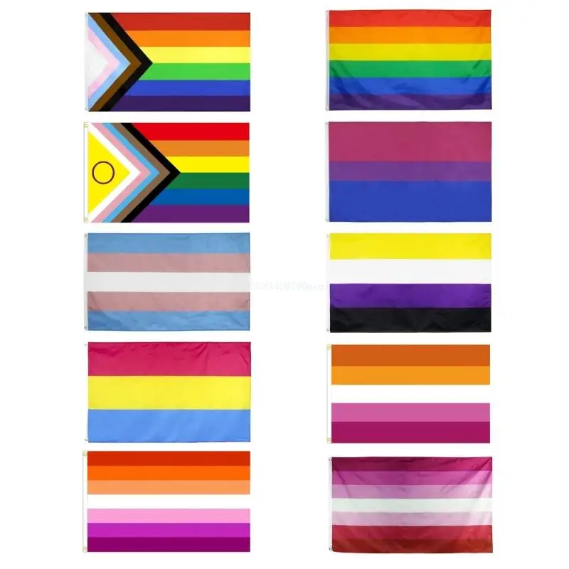 

90x150cm Colorful Rainbow Home Decorations Gay-Friendly Banners