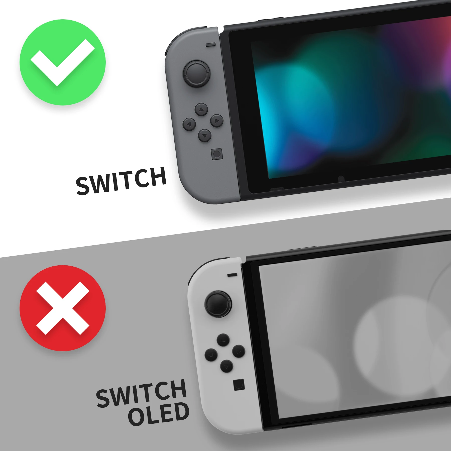 Sumerate-Nintendo Switchドック用の交換用シェル,クラシック