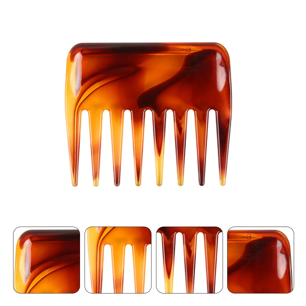 

2Pcs Wide Tooth Combs Hairdressing Combs Large Tooth Combs Retro Haircut Combs