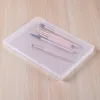 Transparent Rectangular Plastic Box Accessory Storage Box Flat Stationery Packaging Box Empty Box 1